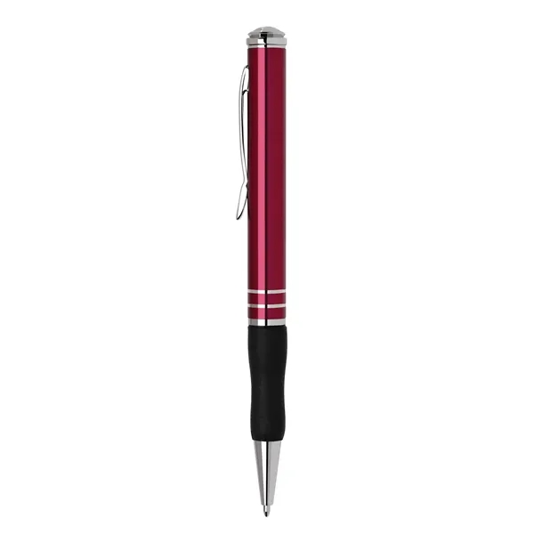 Aluminum twist-action ballpoint pen with a lacquer and metallic-colored barrel, black... from ASI 68190 Lungsal / Lungsal
