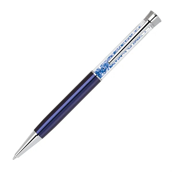 Brass twist-action ballpoint pen available in several colors with crystals that... from ASI 68190 Lungsal
