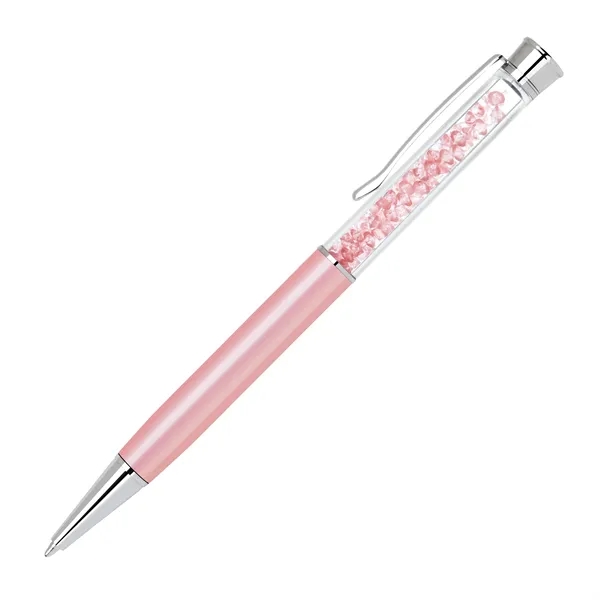 Brass twist-action ballpoint pen available in several colors with crystals that... from ASI 68190 Lungsal