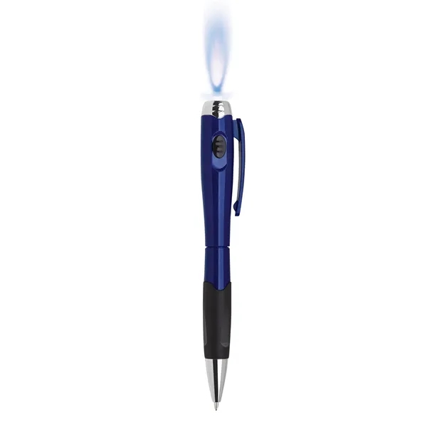 Retractable plastic pen with click buttons on 2 sides along with... from ASI 68190 Lungsal / Lungsal