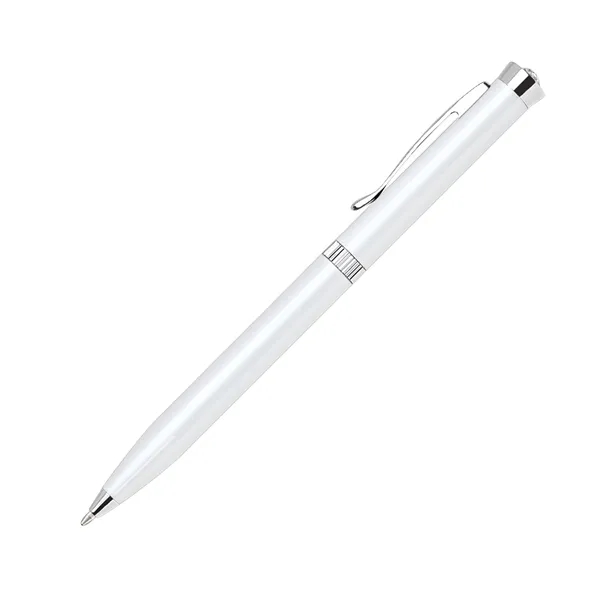 Aluminum twist-action ballpoint pen with a slim body, lustrous enamel coating,... from ASI 68190 Lungsal / Lungsal