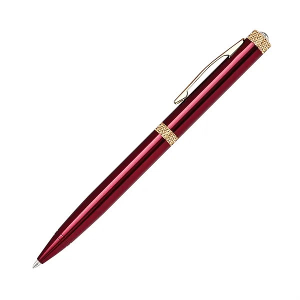 Solid brass twist-action ballpoint pen with a rich color coating and... from ASI 68190 Lungsal / Lungsal