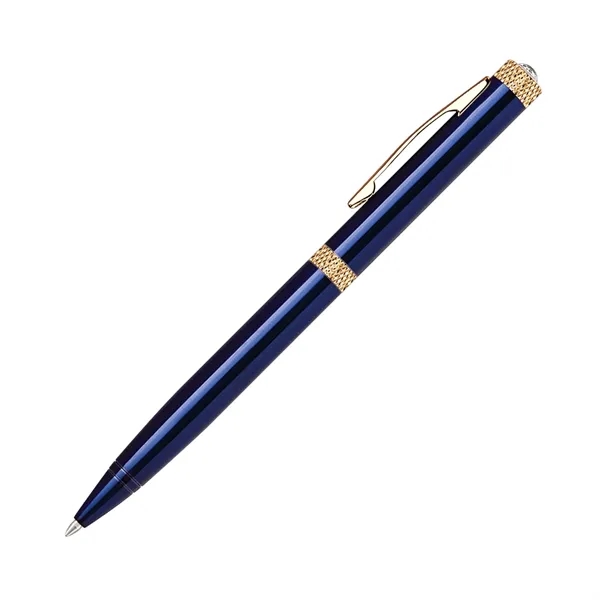 Solid brass twist-action ballpoint pen with a rich color coating and... from ASI 68190 Lungsal / Lungsal