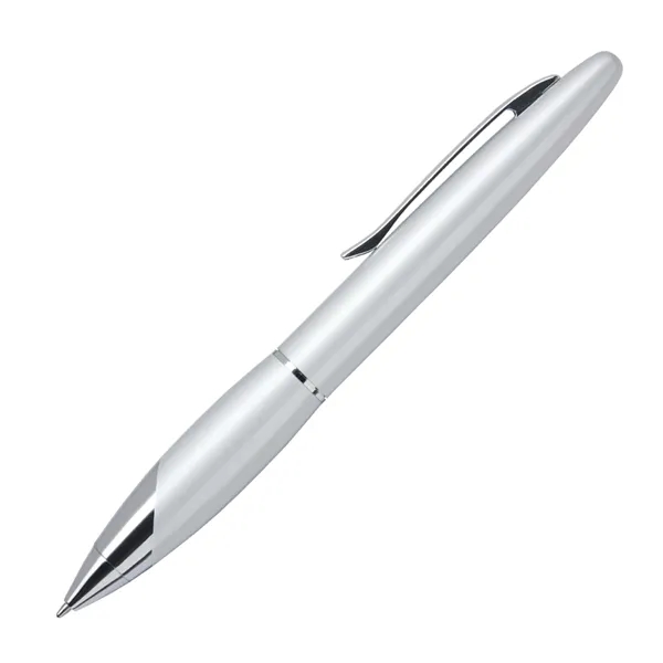 Solid brass twist-action ballpoint pen with a sleek, metallic color barrel... from ASI 68190 Lungsal / Lungsal