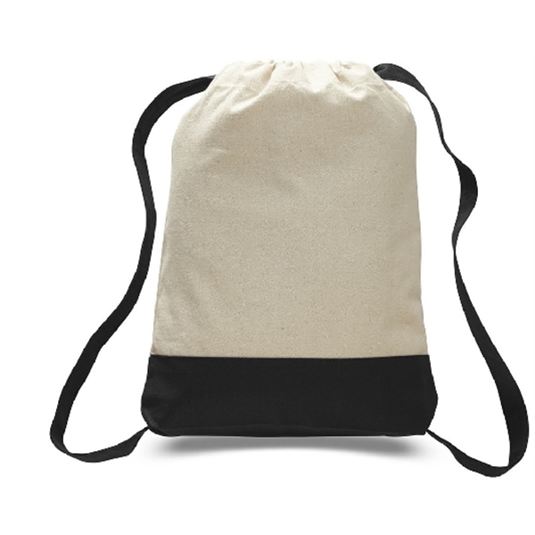 Two Tone Canvas Drawstring Bag... from ASI 31977 Adline Industries Inc