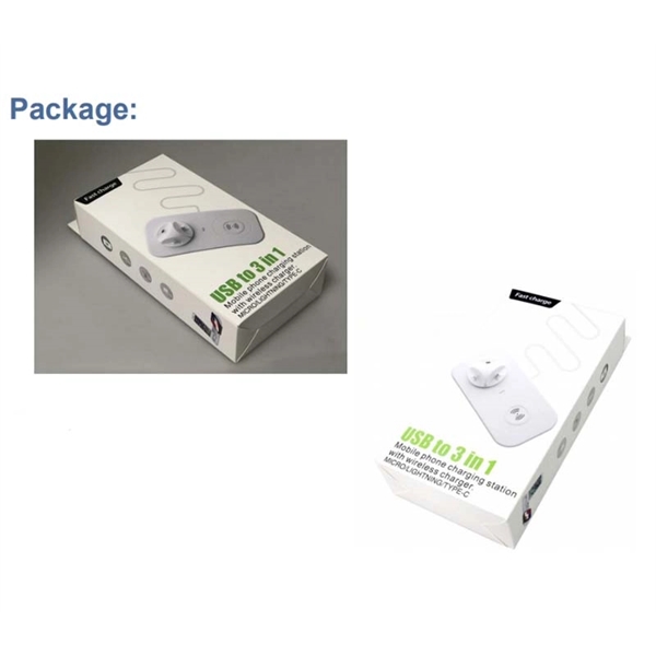 7.9" x 4.2" x 1.8" white wireless charger that are also... from ASI 37218 Athena Promo (tm)