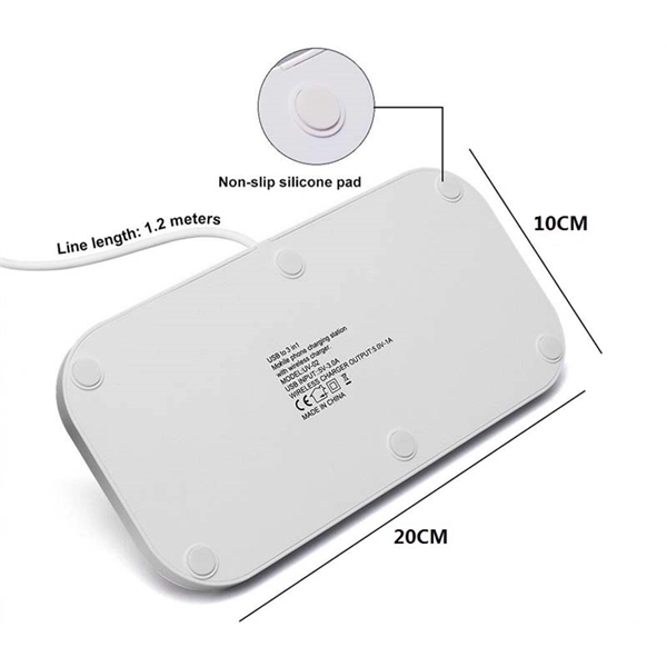 7.9" x 4.2" x 1.8" white wireless charger that are also... from ASI 37218 Athena Promo (tm)