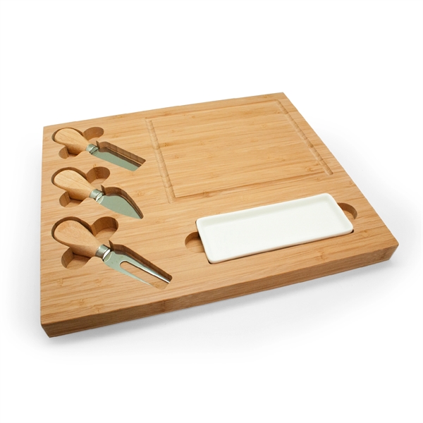 Rectangular serving tray/cutting board w/tools stored in cut slots.... from ASI 30112 ACE Products