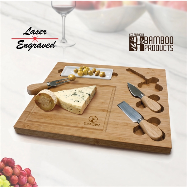 Rectangular serving tray/cutting board w/tools stored in cut slots.... from ASI 30112 ACE Products