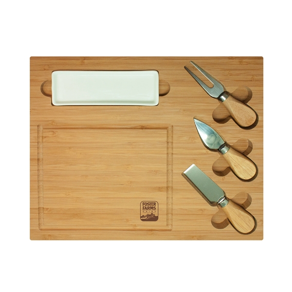 Rectangular serving tray/cutting board w/tools stored in cut slots.... from ASI 30112 ACE Products