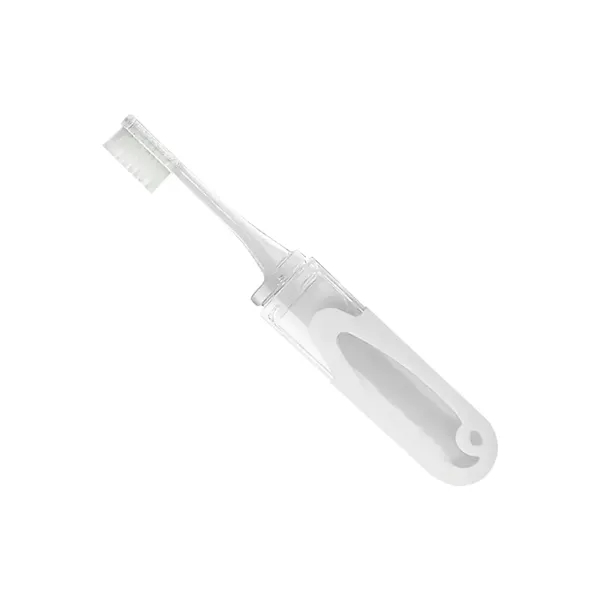 Mini travel-size toothbrush with protective case that expands to full size... from ASI 61966 HPG / Mixie