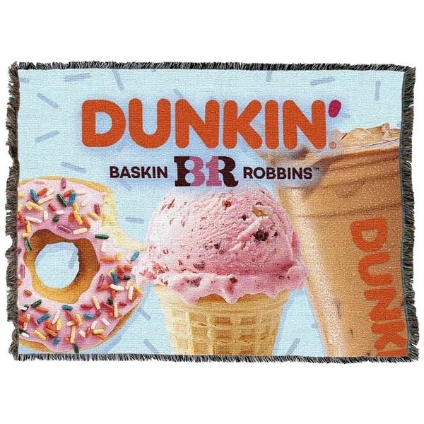 62" x 84" tapestry/throw blanket made of jacquard woven cotton yarn.... from ASI 44020 Bandanna Promotions By CARO-LINE / American Blankets