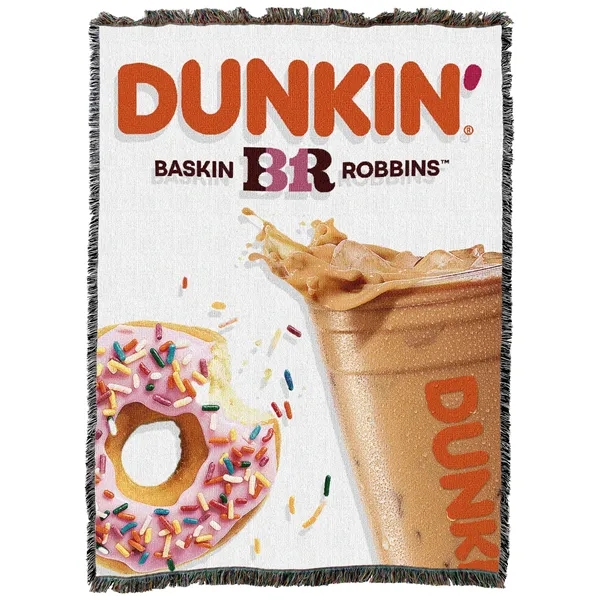 54" x 72" tapestry/throw blanket made of jacquard woven cotton yarn.... from ASI 44020 Bandanna Promotions By CARO-LINE / American Blankets