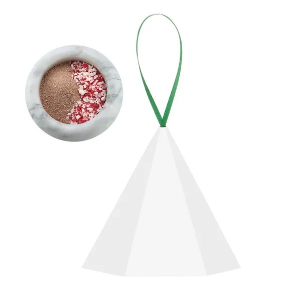 Holiday ornament with hot cocoa and crushed peppermint... from ASI 71685 Midnite Snax®