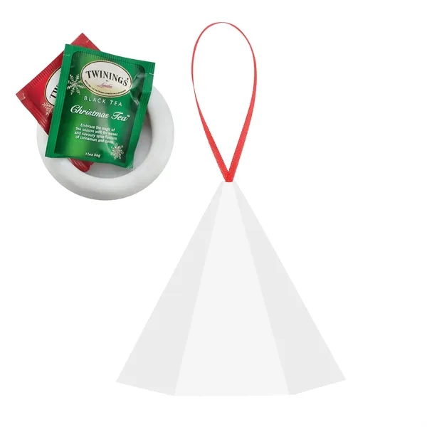 Holiday ornament with 2 Twinings tea bags... from ASI 71685 Midnite Snax®