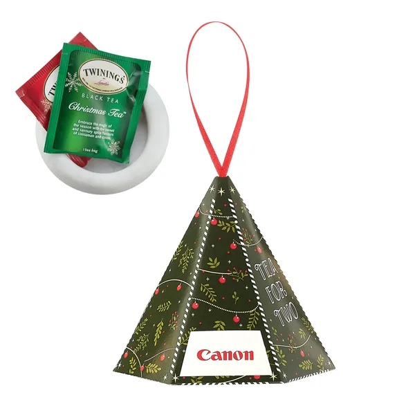 Holiday ornament with 2 Twinings tea bags... from ASI 71685 Midnite Snax®