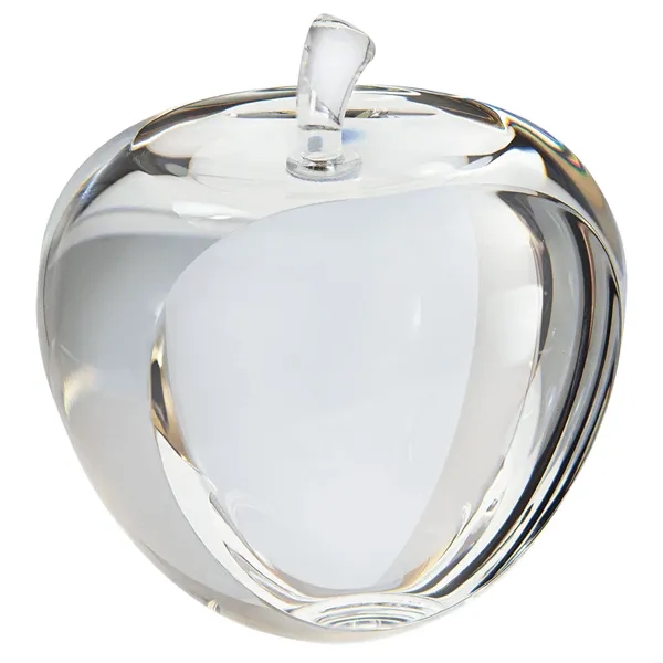 3.75" x 3.75" crystal award that's shaped like an apple and... from ASI 74601 Calico