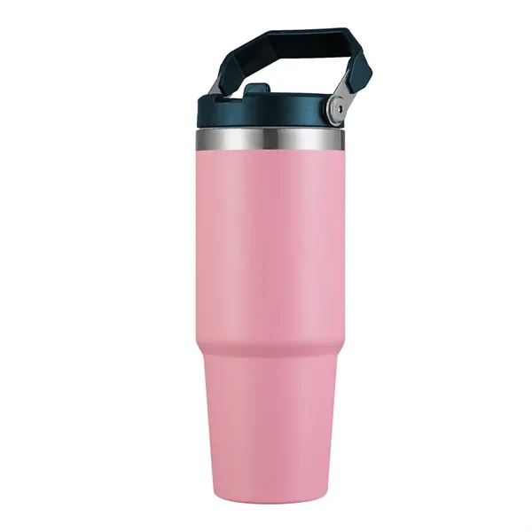 30 oz. Vacuum Sealed Travel Tumbler with powdered finish and flip... from ASI 68190 Lungsal / Lungsal