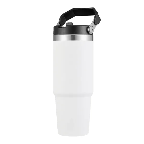 30 oz. Vacuum Sealed Travel Tumbler with powdered finish and flip... from ASI 68190 Lungsal / Lungsal