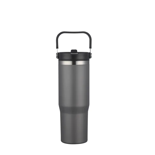 30 oz. vacuum sealed tumbler with powdered finish and flip top... from ASI 68190 Lungsal / Lungsal
