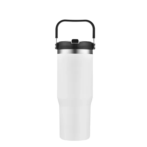 30 oz. vacuum sealed tumbler with powdered finish and flip top... from ASI 68190 Lungsal / Lungsal