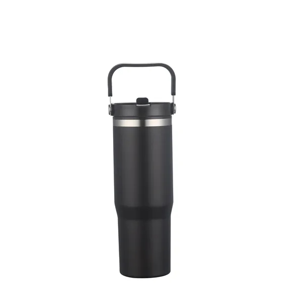 30 oz. vacuum sealed tumbler with powdered finish and flip top... from ASI 68190 Lungsal / Lungsal