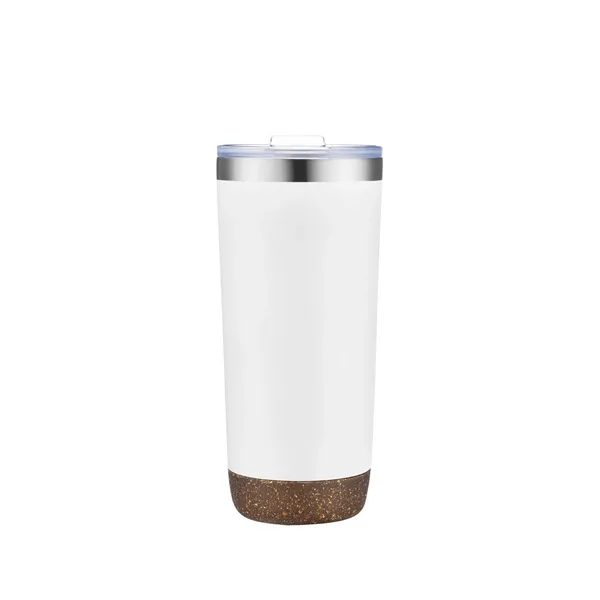 22 Oz Vacuum Sealed Travel Tumbler with Powdered Finish and Natural... from ASI 68190 Lungsal / Lungsal