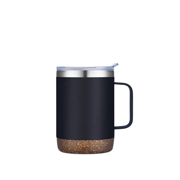 12 oz camper mug with powdered finish and cork base that... from ASI 68190 Lungsal / Lungsal