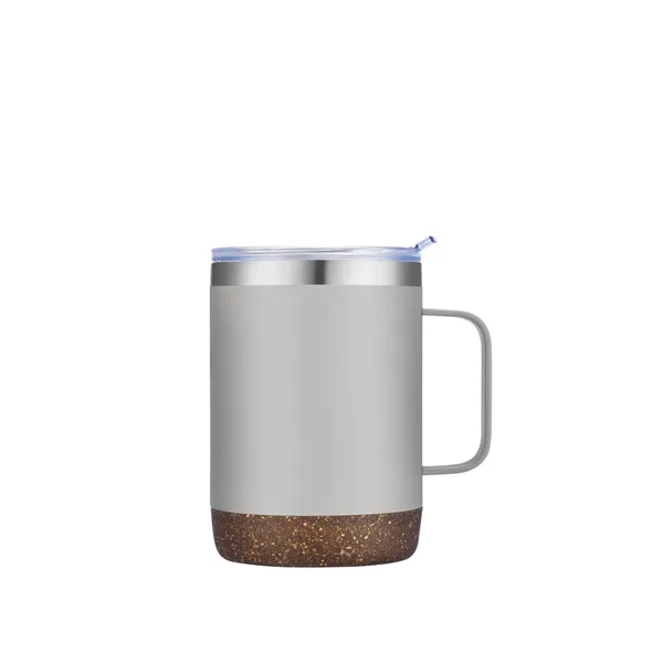 12 oz camper mug with powdered finish and cork base that... from ASI 68190 Lungsal / Lungsal