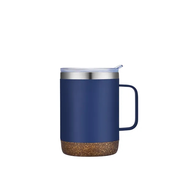 12 oz camper mug with powdered finish and cork base that... from ASI 68190 Lungsal / Lungsal