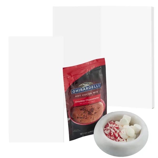 Hot cocoa mix with marshmallows, crushed peppermint, and a holiday card... from ASI 71685 Midnite Snax®