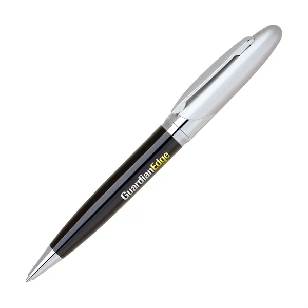 Aluminum twist-action ballpoint pen with a hi-gloss anodized barrel and chrome... from ASI 68190 Lungsal / Lungsal