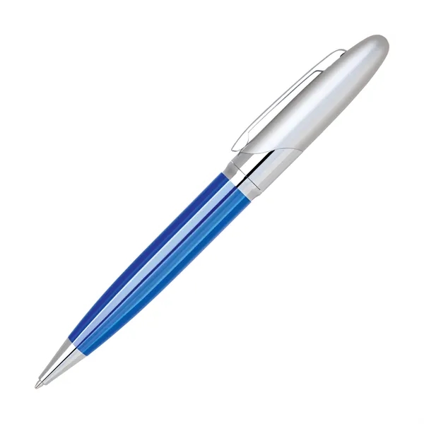 Aluminum twist-action ballpoint pen with a hi-gloss anodized barrel and chrome... from ASI 68190 Lungsal / Lungsal
