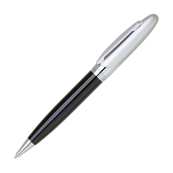 Aluminum twist-action ballpoint pen with a hi-gloss anodized barrel and chrome... from ASI 68190 Lungsal / Lungsal