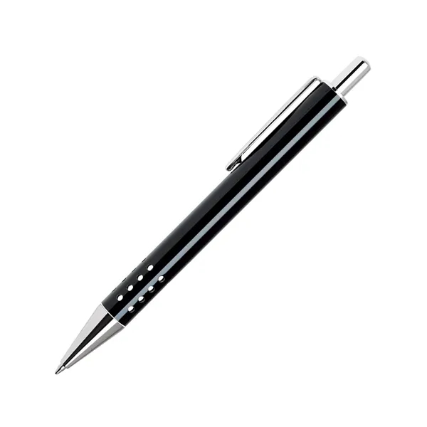 Aluminum click-action ballpoint pen with a smooth barrel that's available in... from ASI 68190 Lungsal / Lungsal