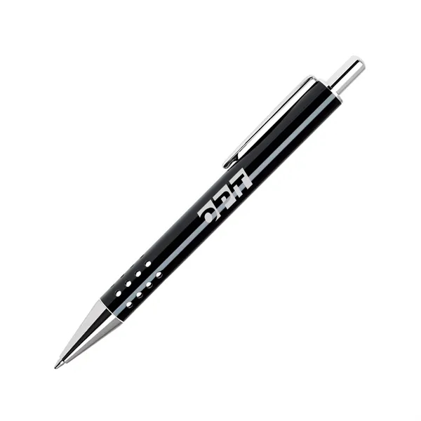 Aluminum click-action ballpoint pen with a smooth barrel that's available in... from ASI 68190 Lungsal / Lungsal