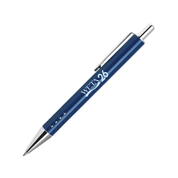 Aluminum click-action ballpoint pen with a smooth barrel that's available in... from ASI 68190 Lungsal / Lungsal
