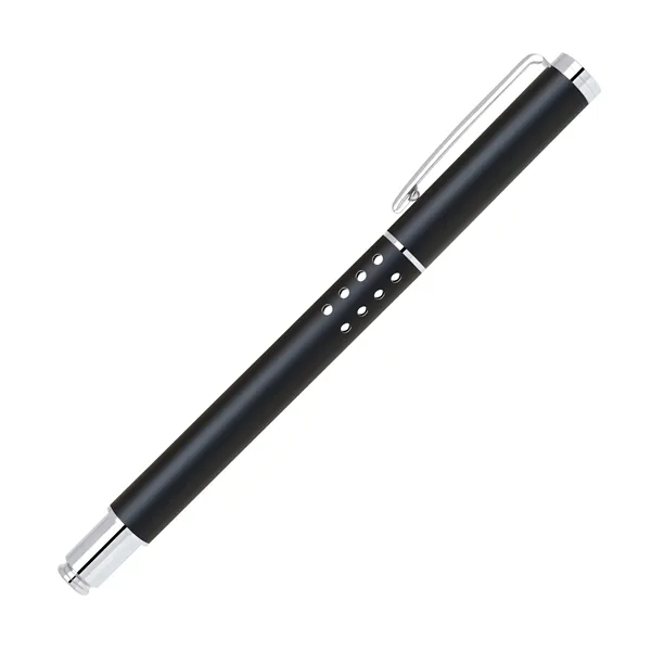 Metal cap-off rollerball pen with a matte lacquer finish and shining... from ASI 68190 Lungsal / Lungsal