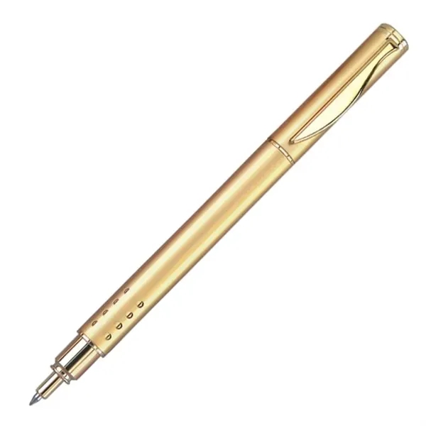 Metal cap-off rollerball pen with a matte lacquer finish and shining... from ASI 68190 Lungsal / Lungsal