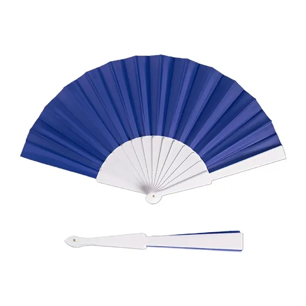 Plastic handle folding hand fan plus 1 color pad print on... from ASI 37218 Athena Promo (tm)