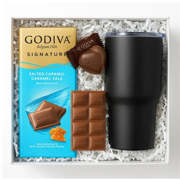 Godiva Chocolates and Tumbler Gift Box... from ASI 89971 Stuff A Mug