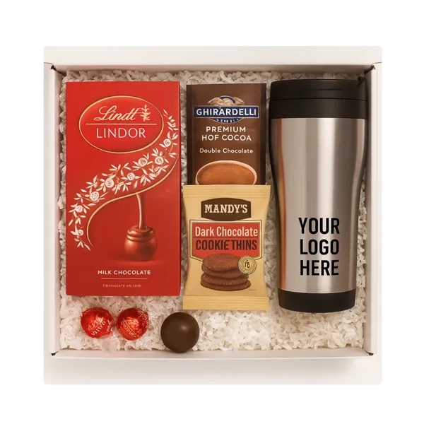 Holiday Gift Box with Tumbler and Chocolates... from ASI 89971 Stuff A Mug