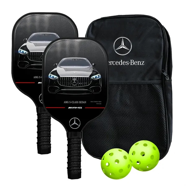 Premium carbon fiber pickleball set that includes 2 pickleballs and a... from ASI 30226 A J J Enterprises