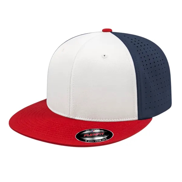 Flexfit® perforated polyester blend performance cap with UV guard... from ASI 43792 Cap America Inc