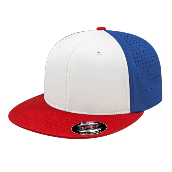 Flexfit® perforated polyester blend performance cap with UV guard... from ASI 43792 Cap America Inc