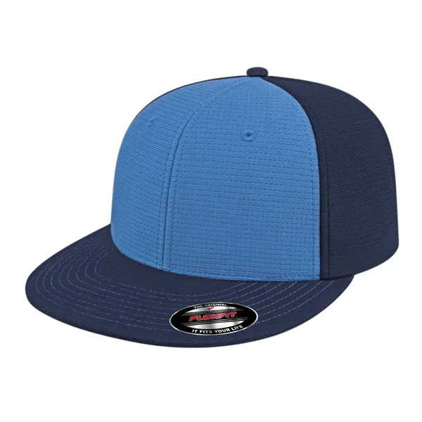 Flexfit® aerated polyester cap with  shapeable flat round visor and... from ASI 43792 Cap America Inc