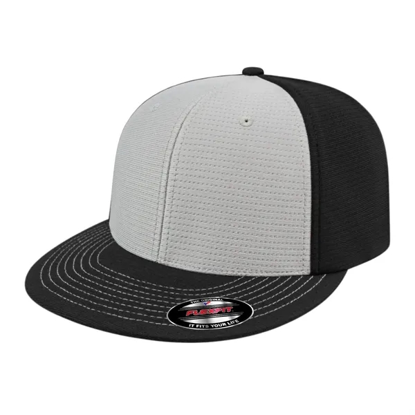 Flexfit® aerated polyester cap with  shapeable flat round visor and... from ASI 43792 Cap America Inc