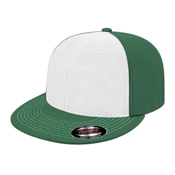 Flexfit® aerated polyester cap with  shapeable flat round visor and... from ASI 43792 Cap America Inc