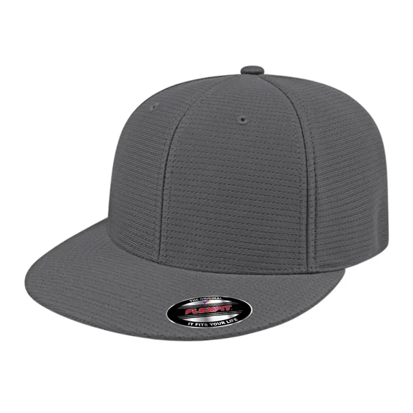 Flexfit® aerated polyester cap with  shapeable flat round visor and... from ASI 43792 Cap America Inc