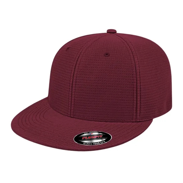 Flexfit® aerated polyester cap with  shapeable flat round visor and... from ASI 43792 Cap America Inc
